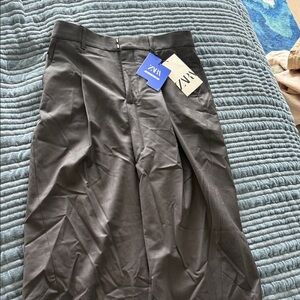 Zara black satin pant  for Women